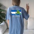 El Salvador Flag El Salvador Map Salvador For Women's Oversized Comfort T-shirt Back Print Blue Jean