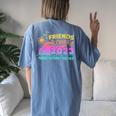 Friends Cruise 2023 Making Memories Together Friend Vacation Women's Oversized Comfort T-shirt Back Print Blue Jean