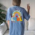 Groovy Cute Early Childhood Special Education Sped Ecse Crew Women's Oversized Comfort T-shirt Back Print Blue Jean