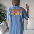 Groovy A Fun Thing To Do In The Morning Is Not Talk To Me Women's Oversized Comfort T-Shirt Back Print Blue Jean