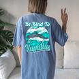 Be Kind To Vaquitas Women's Oversized Comfort T-Shirt Back Print Blue Jean