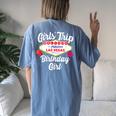 Las Vegas Birthday Vegas Girls Trip Vegas Birthday Girl Women's Oversized Comfort T-Shirt Back Print Blue Jean