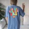 In My Maestra Era Spanish Teacher Women's Oversized Comfort T-shirt Back Print Blue Jean