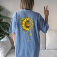 March 1989 31 Years Of Being Awesome Mix Sunflower Women's Oversized Comfort T-Shirt Back Print Blue Jean