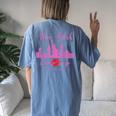 New York Girls Trip 2023 Nyc Vacation 2023 Matching Women's Oversized Comfort T-shirt Back Print Blue Jean
