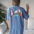 Nicu Neonatal Intensive Care Unit Nurse Appreciation Women's Oversized Comfort T-shirt Back Print Blue Jean
