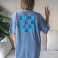 In My Pe Teacher Era Physical Education Teacher Women's Oversized Comfort T-shirt Back Print Blue Jean