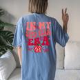 In My Sped Team Era Sped Squad Special Education Ed Teacher Women's Oversized Comfort T-shirt Back Print Blue Jean
