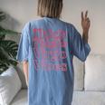 Thick Thighs Virgo Vibes Melanin Black Horoscope Women's Oversized Comfort T-shirt Back Print Blue Jean