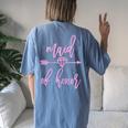 Wedding Bachelorette Party For Maid Of Honor From Bride Women's Oversized Comfort T-Shirt Back Print Blue Jean