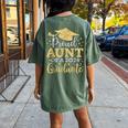 Aunt Senior 2024 Proud Aunt Of A Class Of 2024 Graduate Women's Oversized Comfort T-Shirt Back Print Moss