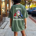 Ben Drankin 4Th Of July Usa Flag For Men Women Women's Oversized Comfort T-Shirt Back Print Moss