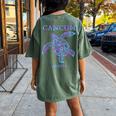 Cancun Mexico Sea Turtle Boys Girls Toddler Women's Oversized Comfort T-shirt Back Print Moss