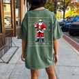 Christmas Santa Plumber Ugly Christmas Sweater Women's Oversized Comfort T-shirt Back Print Moss