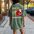 Due To Inflation This Is My Ugly Christmas Sweaters Women's Oversized Comfort T-shirt Back Print Moss