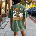 Games On 2Nd Grade First Day Of School Women's Oversized Comfort T-shirt Back Print Moss