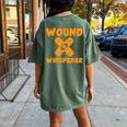 Wound Whisperer Rn Wound Care Nurses Love Nursing Women's Oversized Comfort T-shirt Back Print Moss