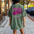 Girls Trip Nashville 2023 For Weekend Birthday Squad Women's Oversized Comfort T-shirt Back Print Moss
