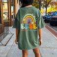 Groovy Cute Early Childhood Special Education Sped Ecse Crew Women's Oversized Comfort T-shirt Back Print Moss