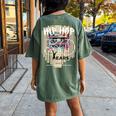 Hip Hop 50 Years Anniversary Celebrating Evolution Legacy Women's Oversized Comfort T-shirt Back Print Moss