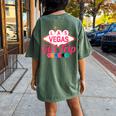 Las Vegas Girl Trip Bachelorette Birthday Women's Oversized Comfort T-Shirt Back Print Moss