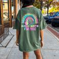 Peace Out Single Digits I'm 10 Tie Dye Birthday Girl Women's Oversized Comfort T-shirt Back Print Moss