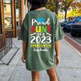 Proud Aunt Of A Class Of 2023 Kindergarten Graduate Women's Oversized Comfort T-Shirt Back Print Moss