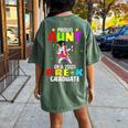 Proud Aunt Of A Class Of 2023 Prek Graduate Unicorn Women's Oversized Comfort T-Shirt Back Print Moss
