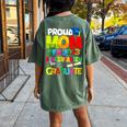 Proud Mom Of A Class Of 2023 Kindergarten Graduate Top Women's Oversized Comfort T-Shirt Back Print Moss
