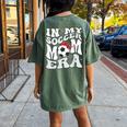 Retro In My Soccer Mom Era Mama Boy Women's Oversized Comfort T-shirt Back Print Moss