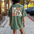 In My Spooky Nurse Era Halloween Groovy Witchy Spooky Nurse Women's Oversized Comfort T-shirt Back Print Moss