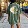 In A World Full Of Grandmas Be A Gigi Daisy Women's Oversized Comfort T-Shirt Back Print Moss