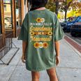In A World Full Of Grandmas Be A Mawmaw Sunflower Women's Oversized Comfort T-Shirt Back Print Moss