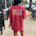 Abcd Back In Class Back To School Boys Girls Teachers Rock Women's Oversized Comfort T-shirt Back Print Crimson