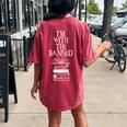 Im With The Banned Books I Read Banned Books Women's Oversized Comfort T-Shirt Back Print Crimson