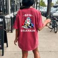 Ben Drankin 4Th Of July Usa Flag For Men Women Women's Oversized Comfort T-Shirt Back Print Crimson