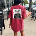 Catnip Made Me Do It For Cat Lover Cat Dad Cat Mom Women's Oversized Comfort T-Shirt Back Print Crimson