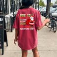 Due To Inflation This Is My Ugly Christmas Sweaters Women's Oversized Comfort T-shirt Back Print Crimson