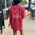 Handprints And Hearts All Together Now Summer Reading 2023 Women's Oversized Comfort T-Shirt Back Print Crimson