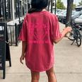 Howdy Yall Rodeo Western Country Southern Cowgirl & Cowboy Women's Oversized Comfort T-Shirt Back Print Crimson