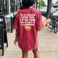 I'm Fat Every Time I F Ck Your Mom She Makes Me A Sandwich Women's Oversized Comfort T-shirt Back Print Crimson