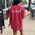 Be Kind Peace Sign Love Kindness Inspirational Women's Oversized Comfort T-Shirt Back Print Crimson