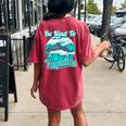 Be Kind To Vaquitas Women's Oversized Comfort T-Shirt Back Print Crimson
