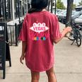 Las Vegas Girl Trip Bachelorette Birthday Women's Oversized Comfort T-Shirt Back Print Crimson