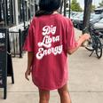 Libra For Big Libra Energy Zodiac Sign Women's Oversized Comfort T-shirt Back Print Crimson
