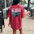 Mechanic I Still Play With Blocks Car Engine Women's Oversized Comfort T-shirt Back Print Crimson