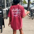 Mother Daughter Trip 2023 Weekend Vacation Mom Daughter Women's Oversized Comfort T-shirt Back Print Crimson
