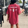 Phasmophobia Emf Horror Horror Women's Oversized Comfort T-shirt Back Print Crimson