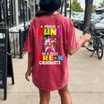 Proud Aunt Of A Class Of 2023 Prek Graduate Unicorn Women's Oversized Comfort T-Shirt Back Print Crimson