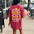 Proud Mom Of A Class Of 2023 5Th Grade Graduate Women's Oversized Comfort T-Shirt Back Print Crimson